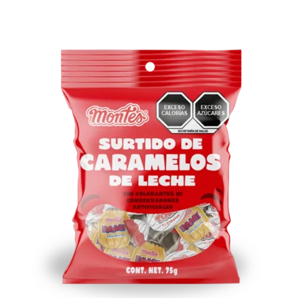 Surtido de caramelos de leche: 75g
